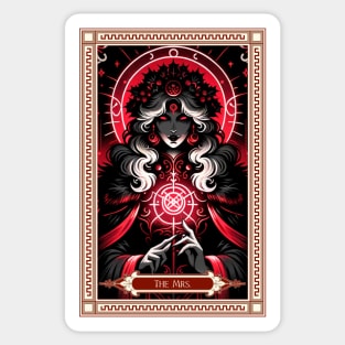 Mrs. Claus Tarot Card Sticker